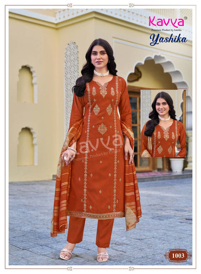 Yashika Vol 1 Kavya Vatican Readymade Pant Style Suits Wholesale Rate