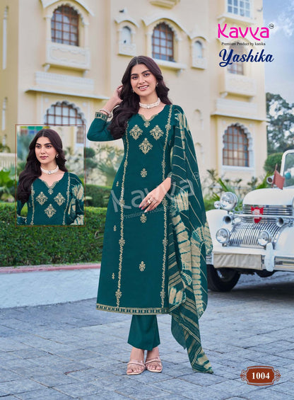 Yashika Vol 1 Kavya Vatican Readymade Pant Style Suits Wholesale Rate