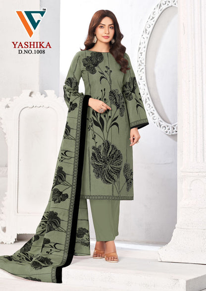Yashika Vol 1 Vandana Creation Mix Cotton Karachi Salwar Suits Wholesaler India