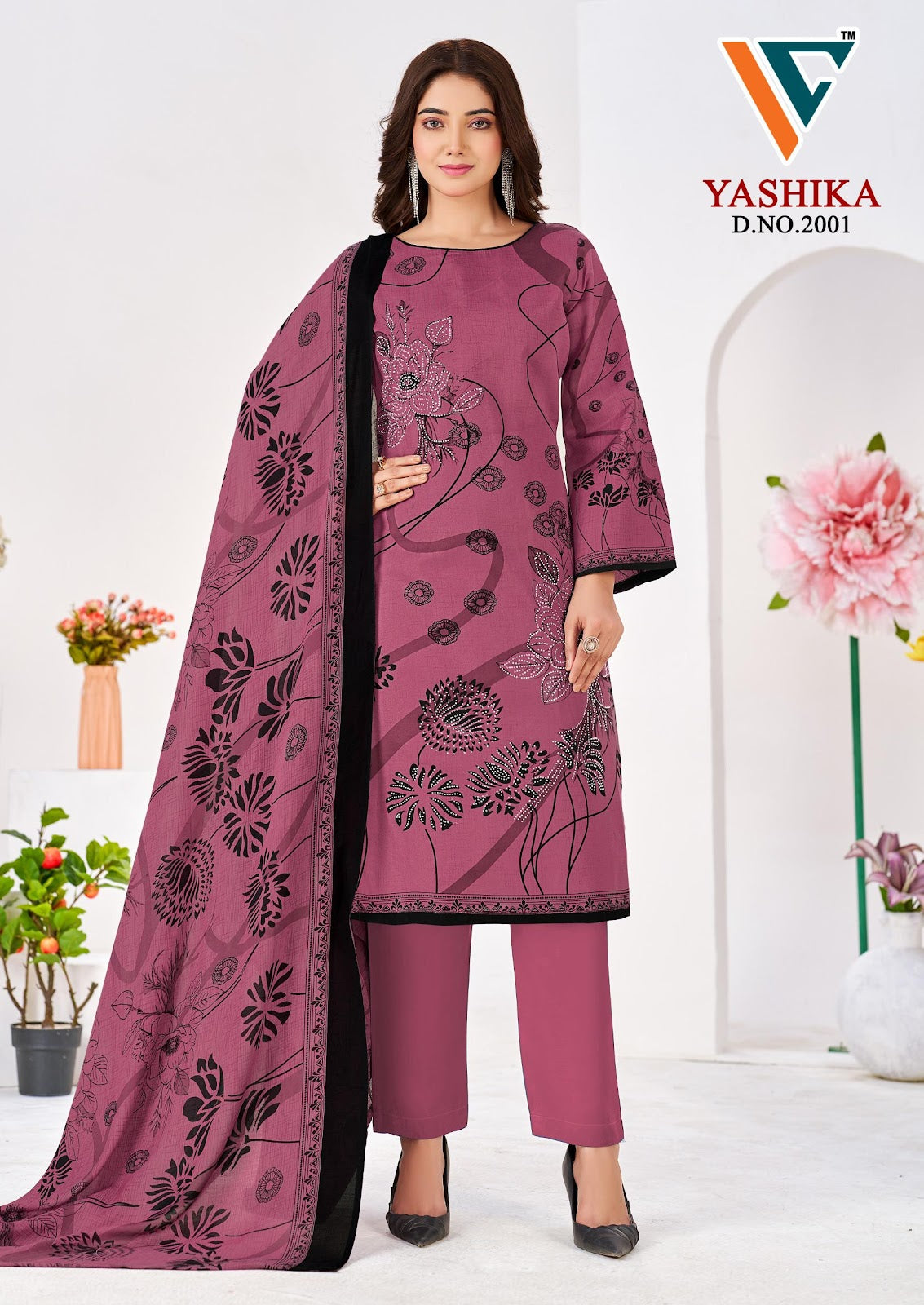 Yashika Vol 2 Vandana Creation Mix Cotton Karachi Salwar Suits Wholesale Price