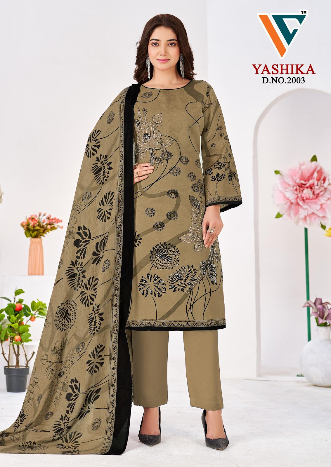 Yashika Vol 2 Vandana Creation Mix Cotton Karachi Salwar Suits Wholesale Price