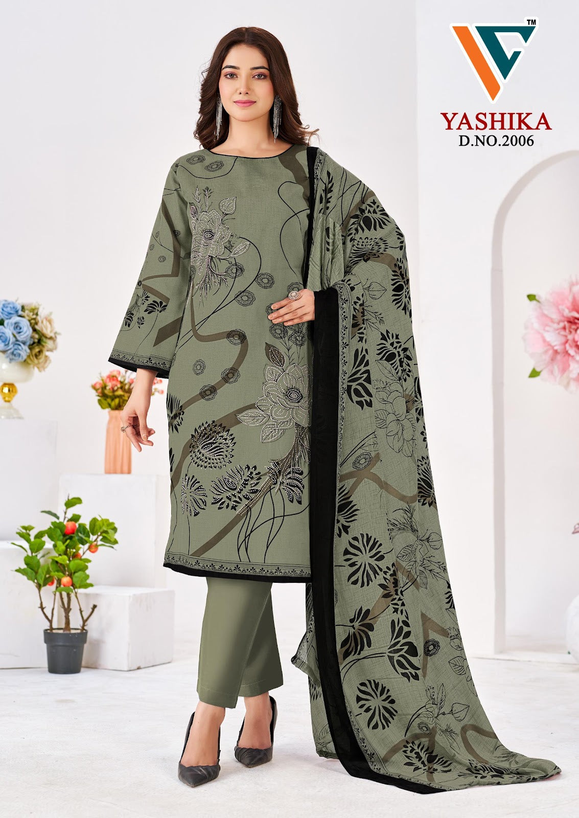 Yashika Vol 2 Vandana Creation Mix Cotton Karachi Salwar Suits Wholesale Price