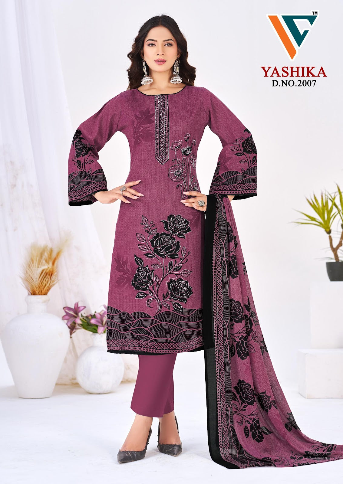 Yashika Vol 2 Vandana Creation Mix Cotton Karachi Salwar Suits Wholesale Price