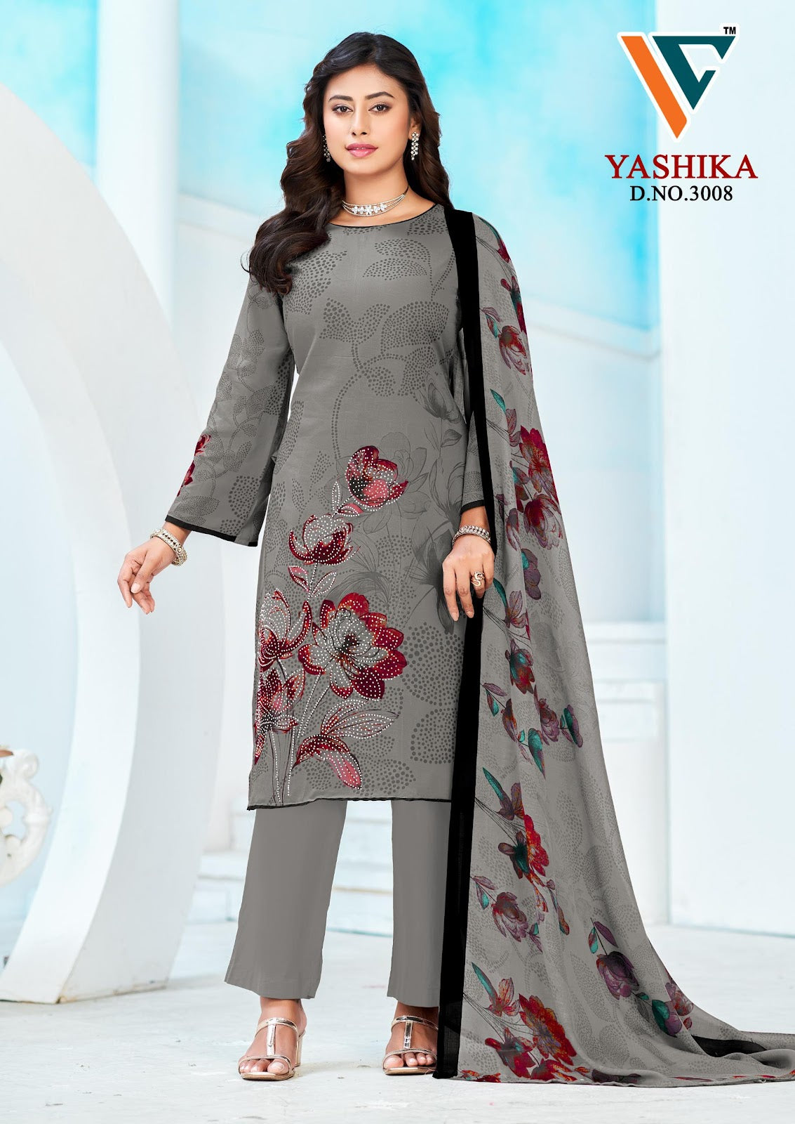 Yashika Vol 3 Vandana Creation Mix Cotton Karachi Salwar Suits Wholesaler Ahmedabad