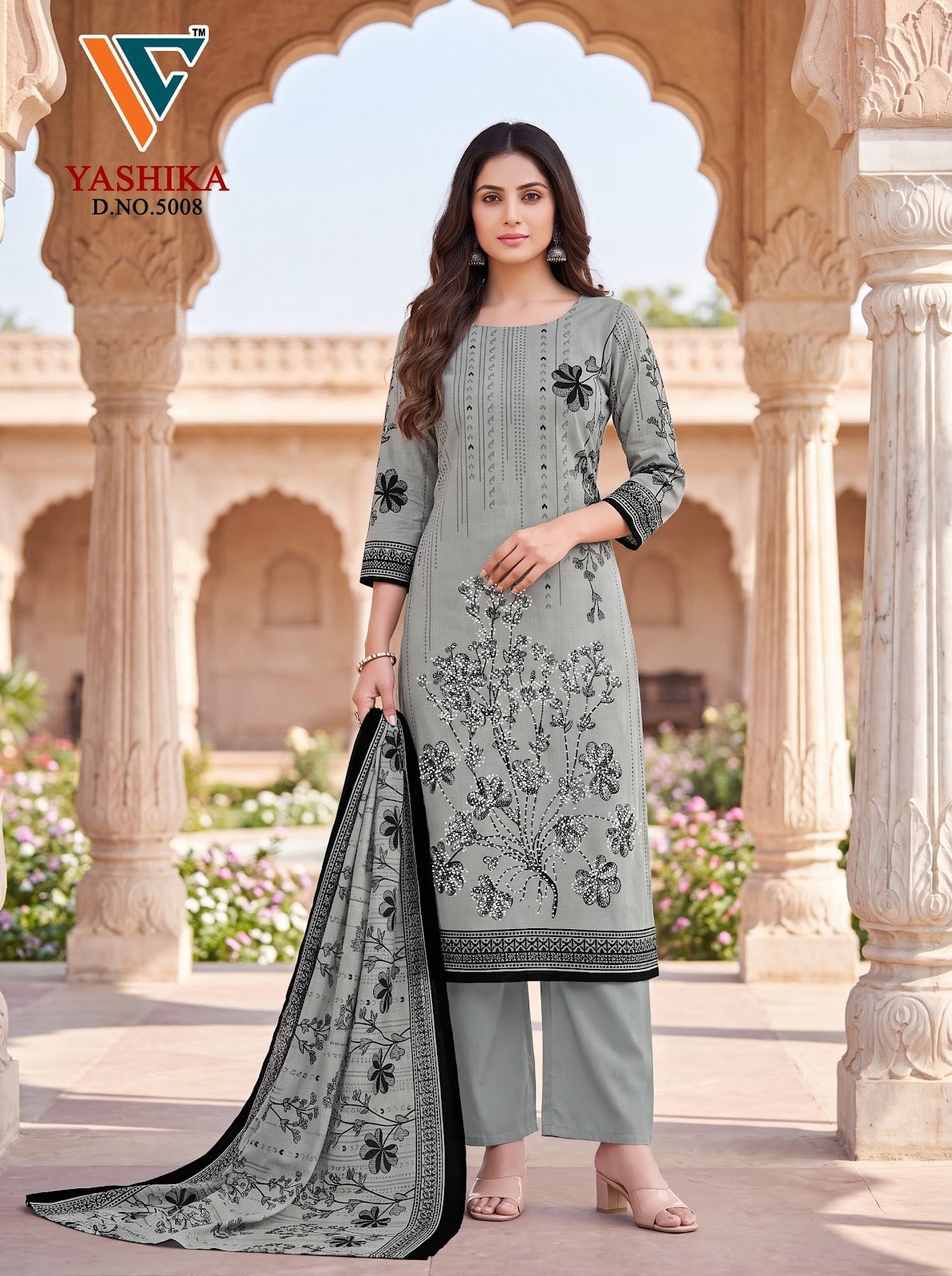 Yashika Vol 5 Vandana Creation Mix Cotton Karachi Salwar Suits Supplier Gujarat