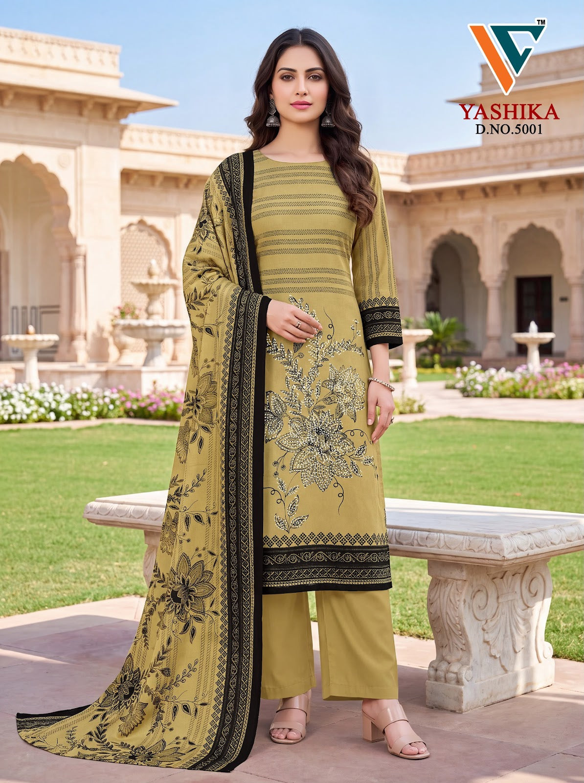 Yashika Vol 5 Vandana Creation Mix Cotton Karachi Salwar Suits Supplier Gujarat