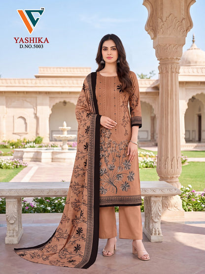 Yashika Vol 5 Vandana Creation Mix Cotton Karachi Salwar Suits Supplier Gujarat