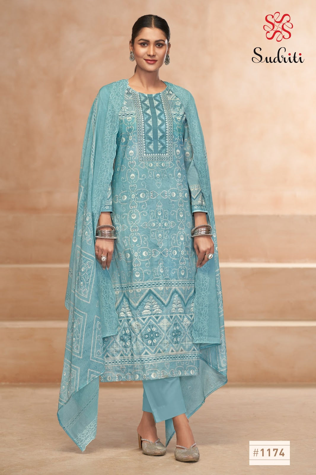 Yashleen Sudriti Sahiba Pure Cotton Plazzo Style Suits Wholesaler Gujarat