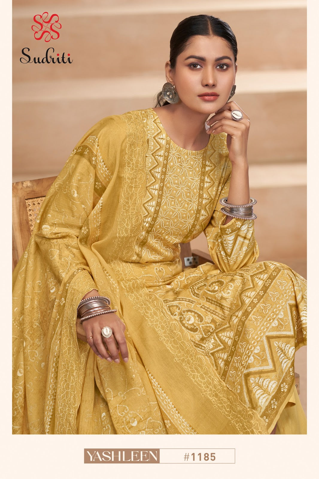 Yashleen Sudriti Sahiba Pure Cotton Plazzo Style Suits Wholesaler Gujarat