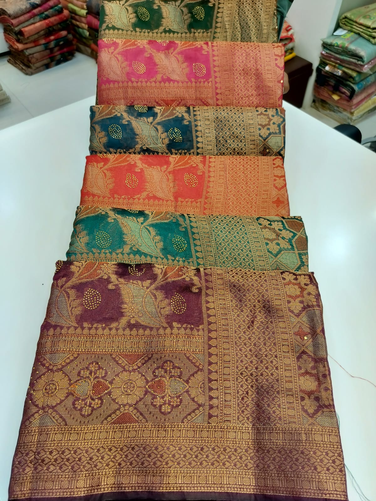 Yashoda Saroj Soft Organza Sarees Exporter India