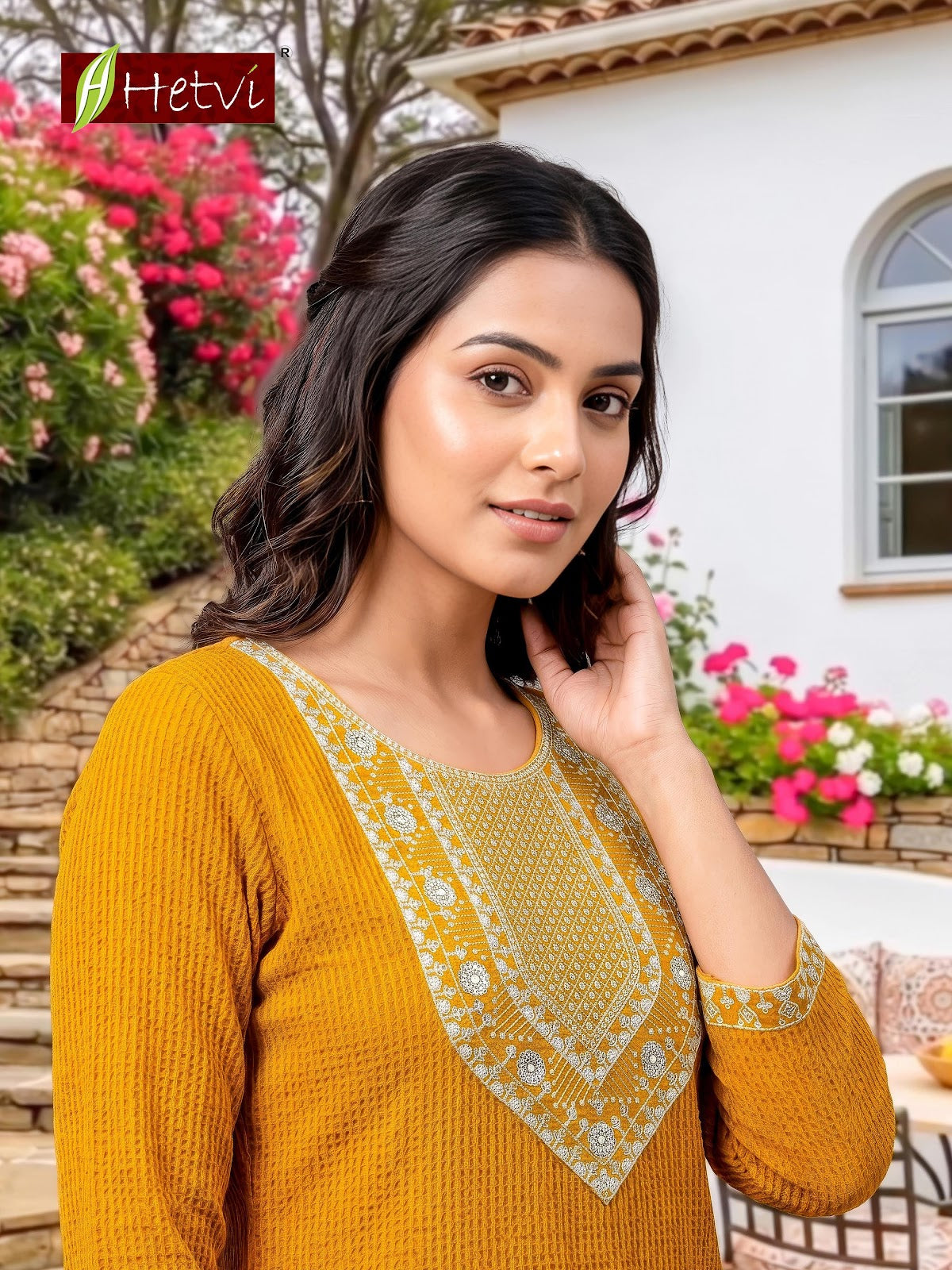 Yashvi Hetvi Cotton Kurti Pant Set Supplier Gujarat