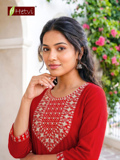 Yashvi Hetvi Cotton Kurti Pant Set Supplier Gujarat