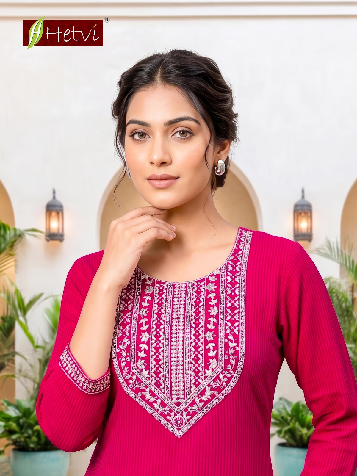 Yashvi Hetvi Cotton Kurti Pant Set Supplier Gujarat