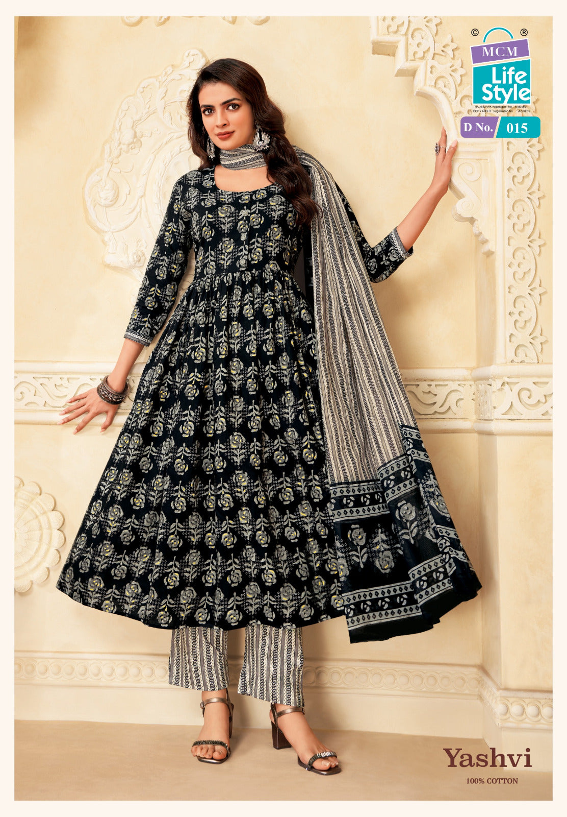 Yashvi Mcm Lifestyle Cotton Readymade Anarkali Suits Wholesale