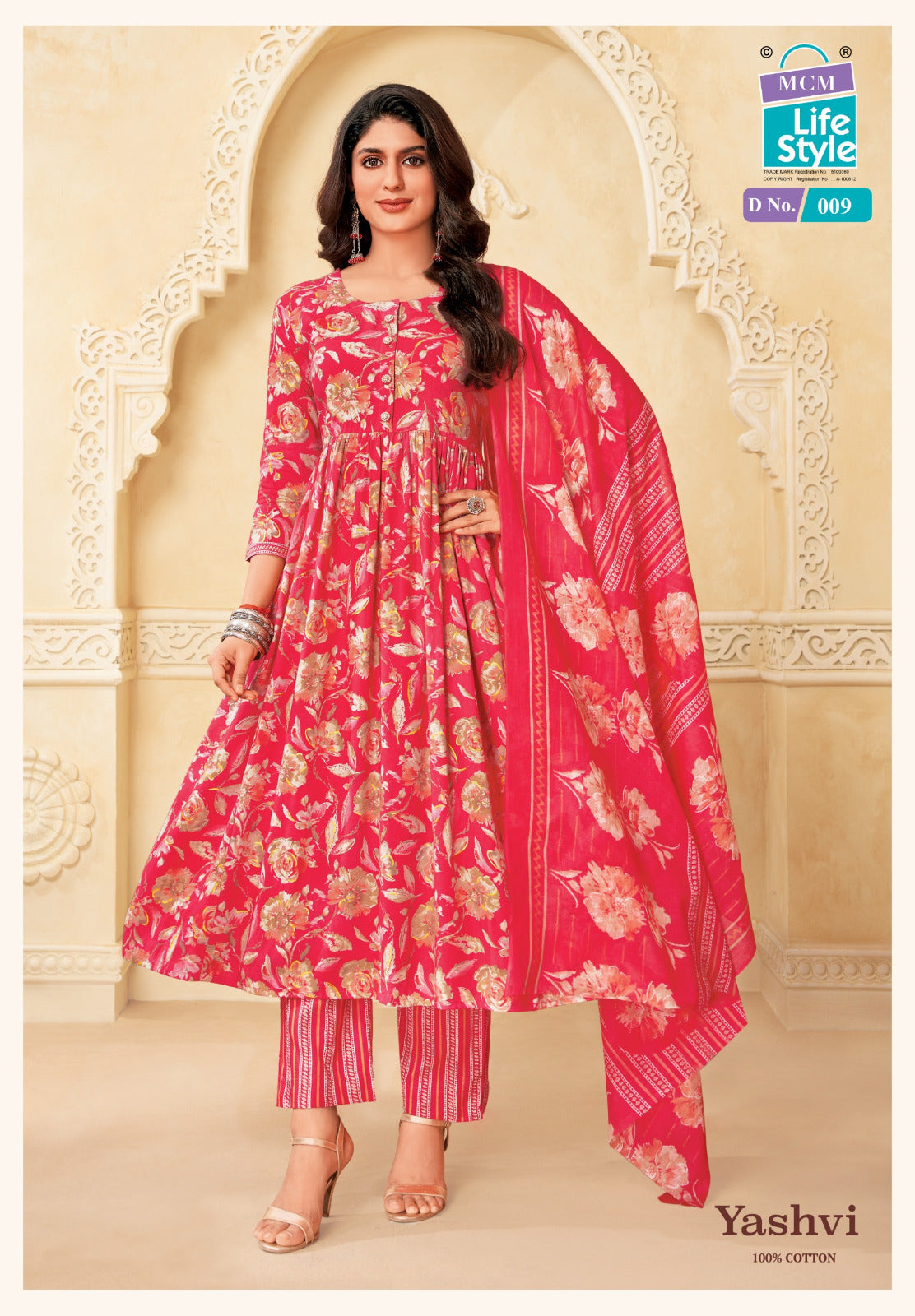 Yashvi Mcm Lifestyle Cotton Readymade Anarkali Suits Wholesale