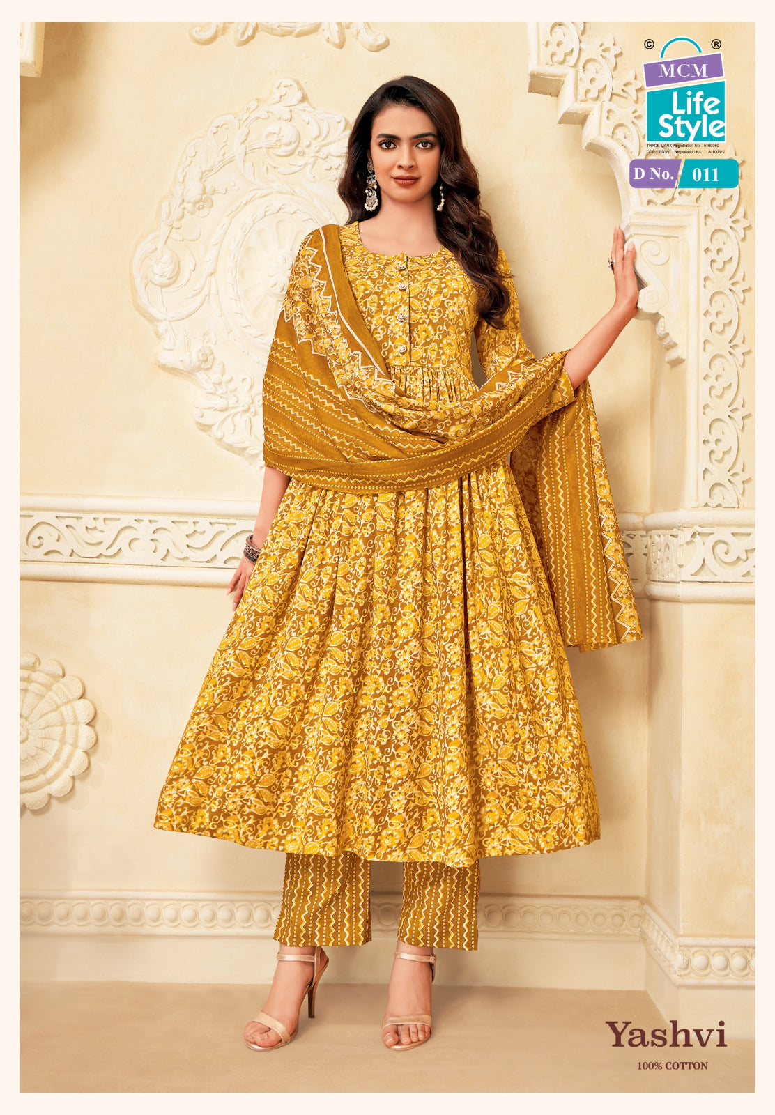 Yashvi Mcm Lifestyle Cotton Readymade Anarkali Suits Wholesale