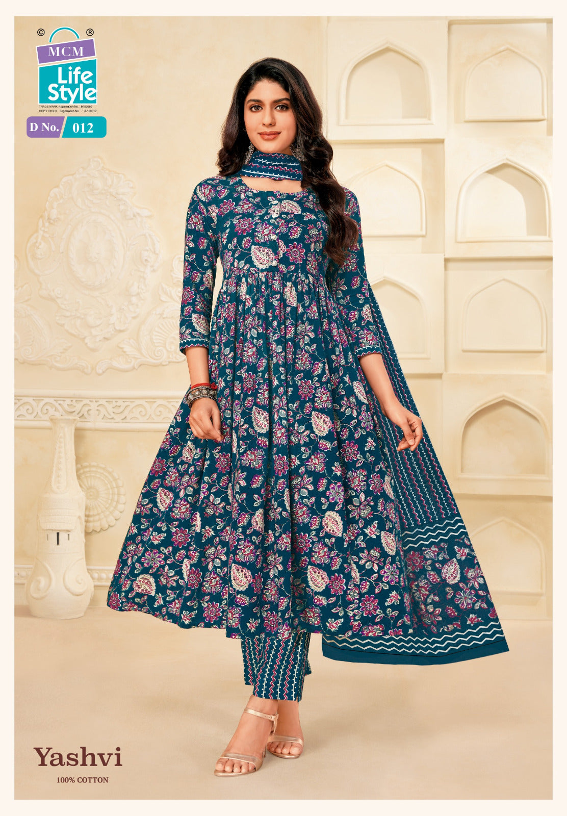 Yashvi Mcm Lifestyle Cotton Readymade Anarkali Suits Wholesale