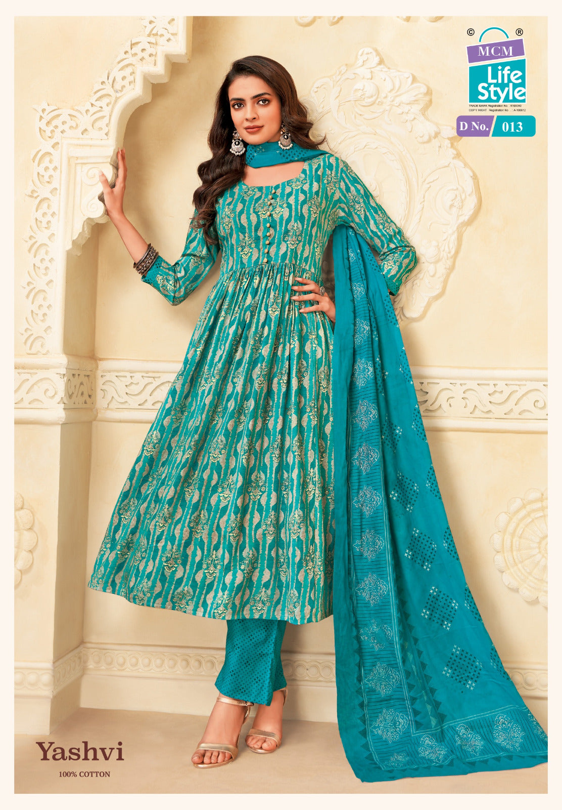 Yashvi Mcm Lifestyle Cotton Readymade Anarkali Suits Wholesale