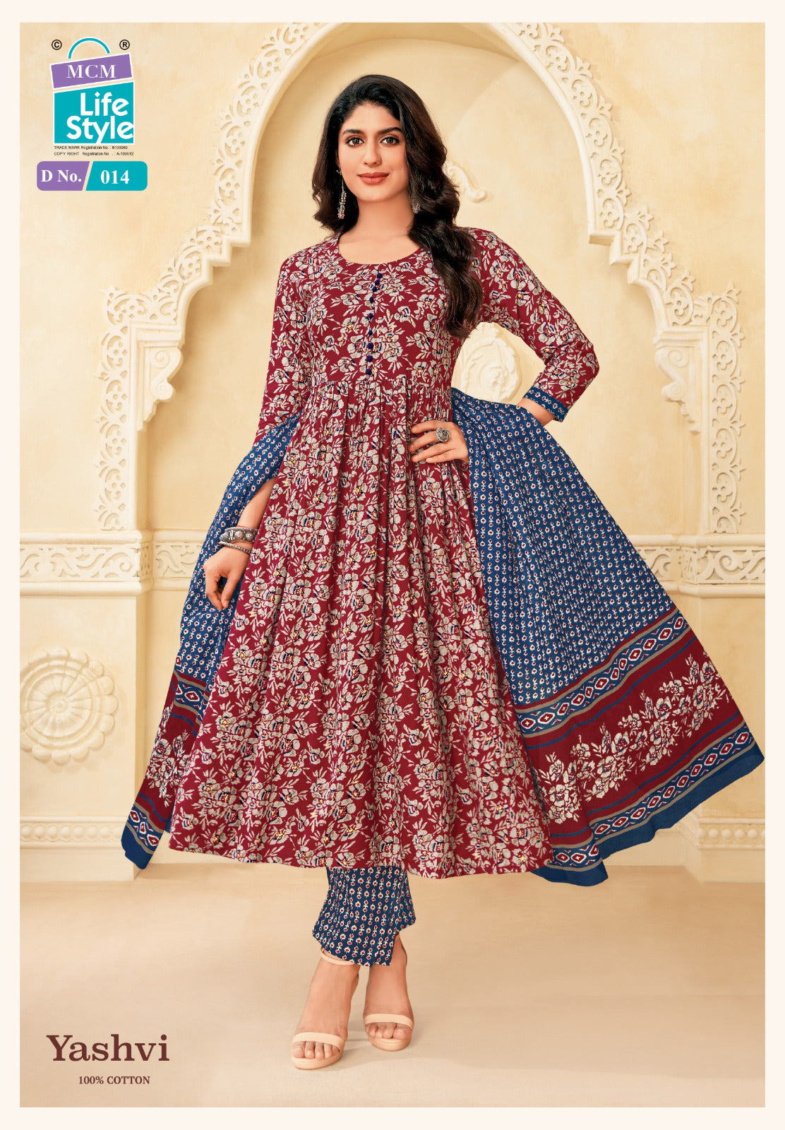 Yashvi Mcm Lifestyle Cotton Readymade Anarkali Suits Wholesale