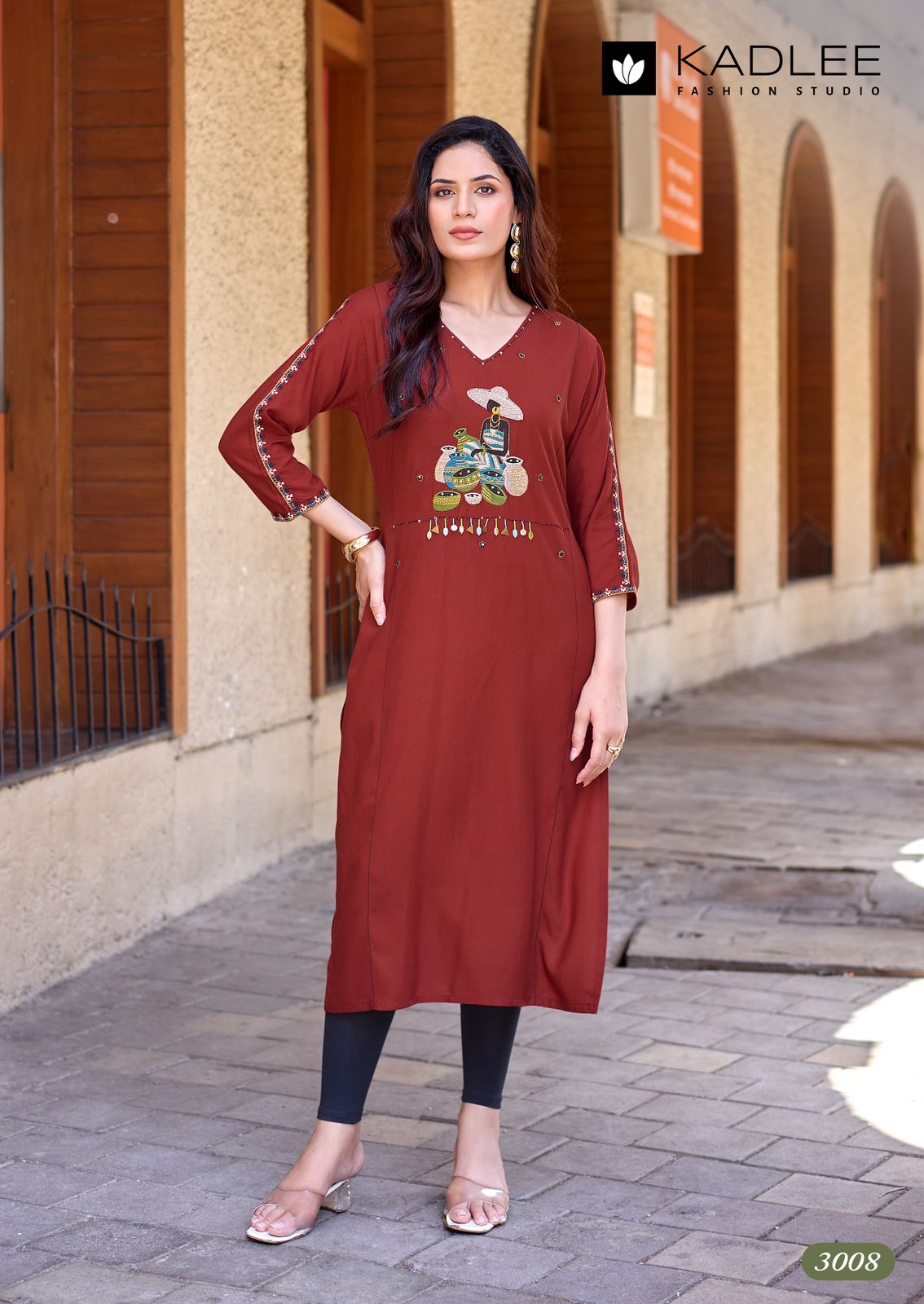 Yashvi Vol 2 Kadlee Rayon Long Straight Kurti Manufacturer
