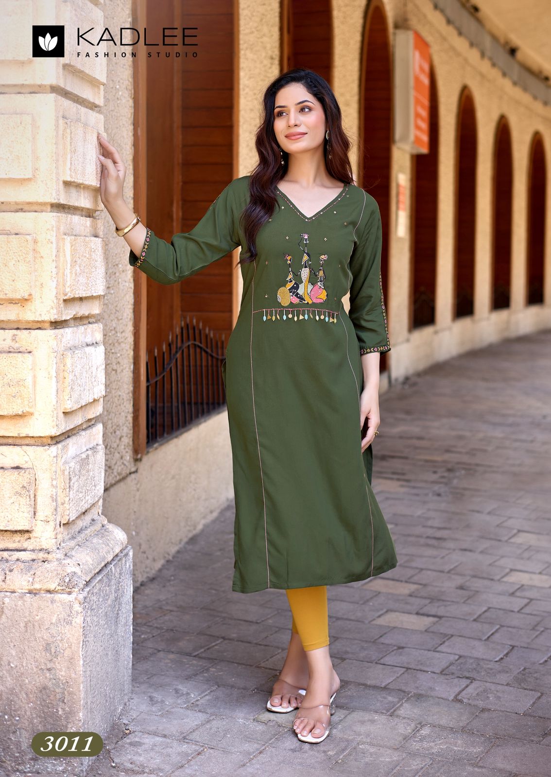 Yashvi Vol 2 Kadlee Rayon Long Straight Kurti Manufacturer