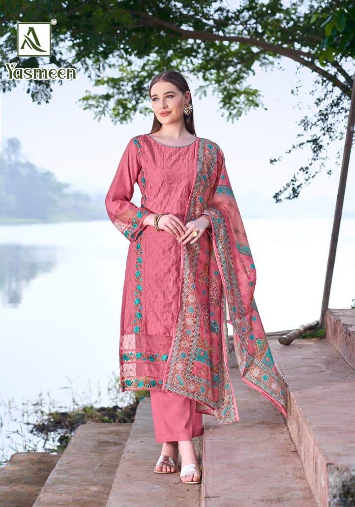 Yasmeen Alok Viscose Karachi Salwar Suits Exporter Ahmedabad