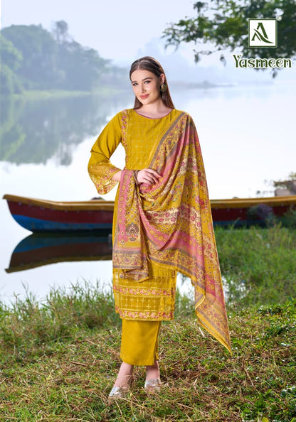 Yasmeen Alok Viscose Karachi Salwar Suits Exporter Ahmedabad