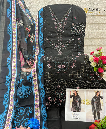 Yasmin Al Zohaib Cotton Karachi Salwar Suits Exporter India