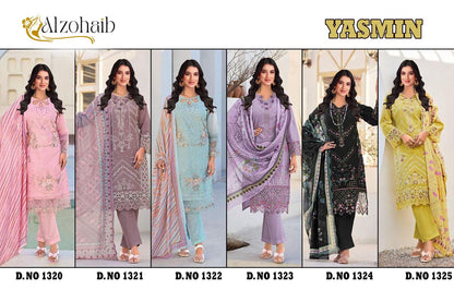 Yasmin Al Zohaib Cotton Karachi Salwar Suits Exporter India