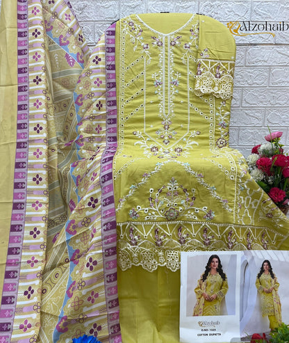 Yasmin Al Zohaib Cotton Karachi Salwar Suits Exporter India