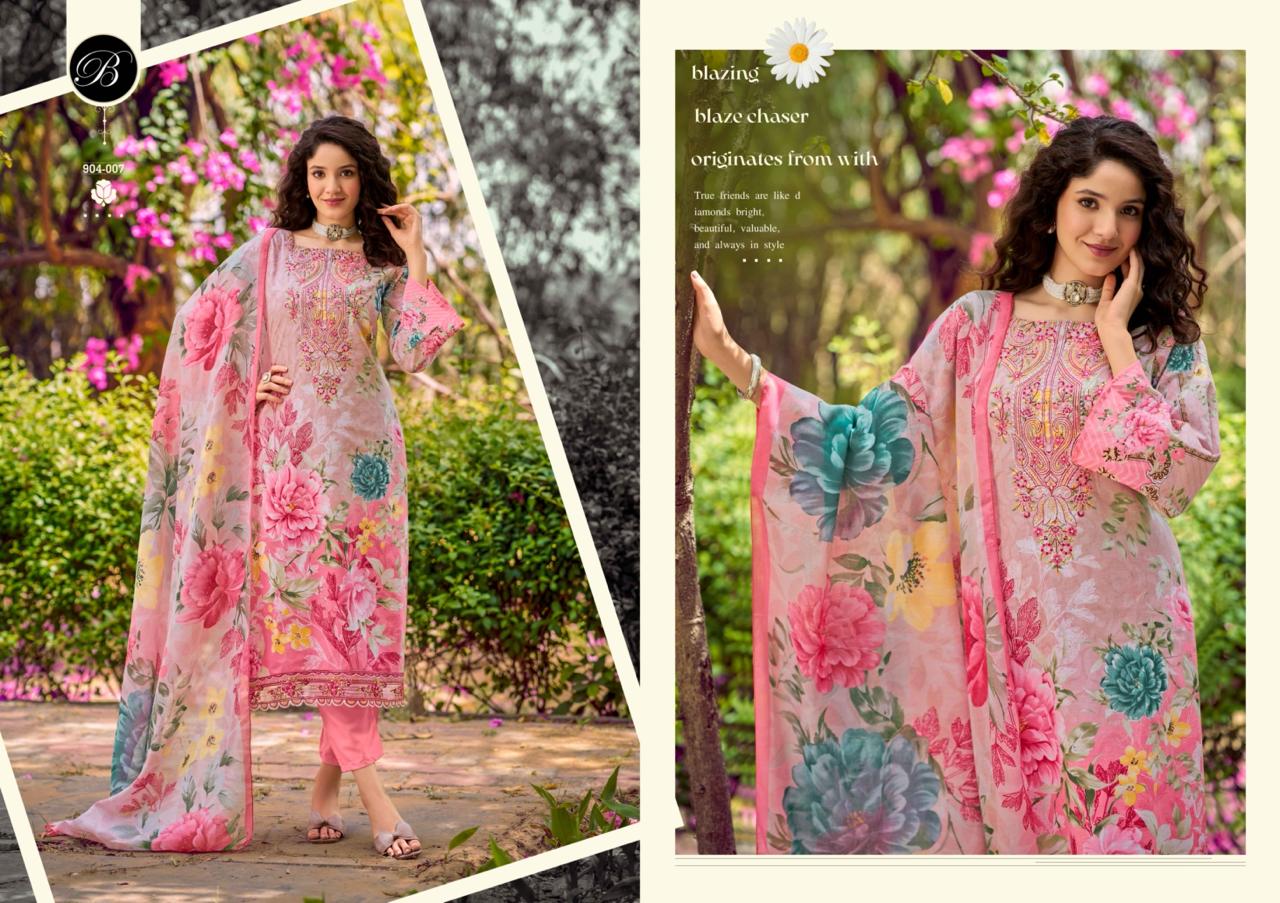 Yasmin Vol 3 Belliza Designer Studio Cotton Karachi Salwar Suits Supplier Ahmedabad