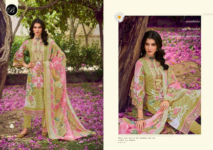 Yasmin Vol 3 Belliza Designer Studio Cotton Karachi Salwar Suits Supplier Ahmedabad