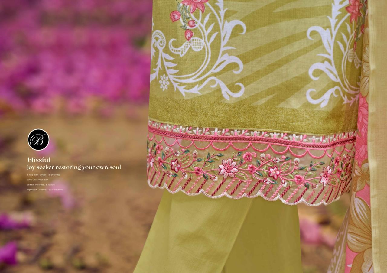 Yasmin Vol 3 Belliza Designer Studio Cotton Karachi Salwar Suits Supplier Ahmedabad