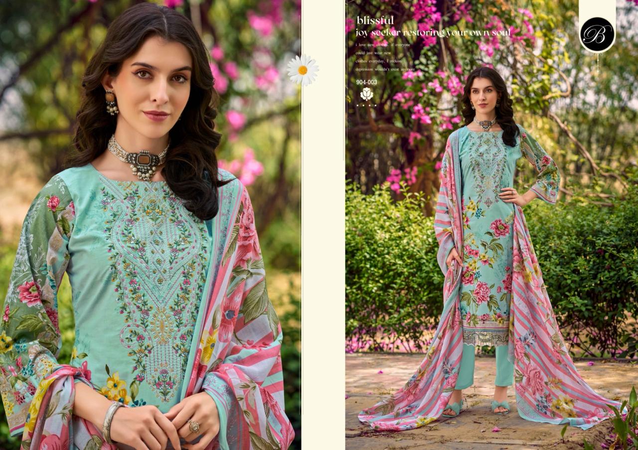 Yasmin Vol 3 Belliza Designer Studio Cotton Karachi Salwar Suits Supplier Ahmedabad
