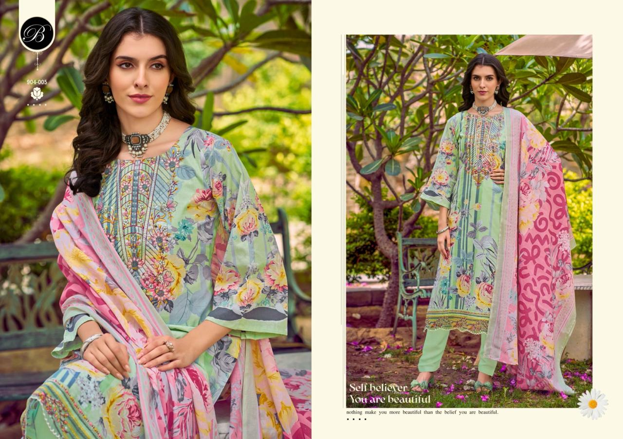 Yasmin Vol 3 Belliza Designer Studio Cotton Karachi Salwar Suits Supplier Ahmedabad