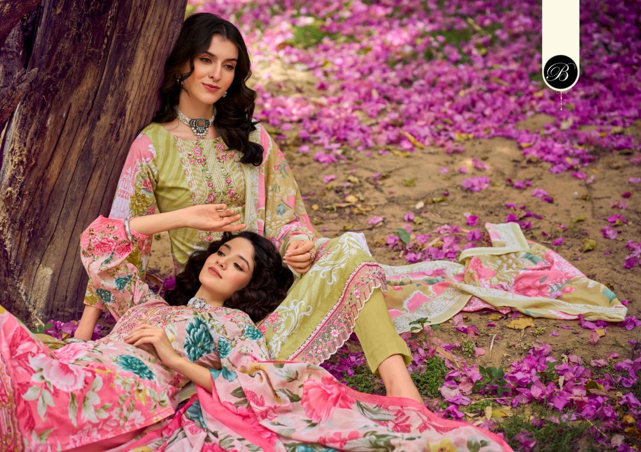 Yasmin Vol 3 Belliza Designer Studio Cotton Karachi Salwar Suits Supplier Ahmedabad