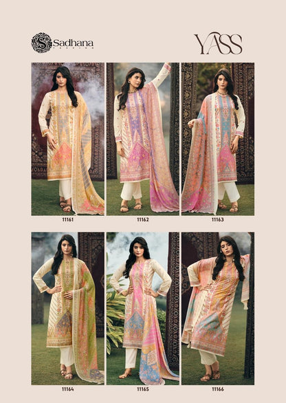 Yass Sadhana Cotton Pakistani Salwar Suits Manufacturer Gujarat