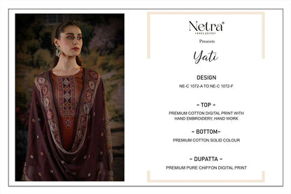 Yati Netra Premium Cotton Pant Style Suits Manufacturer Ahmedabad