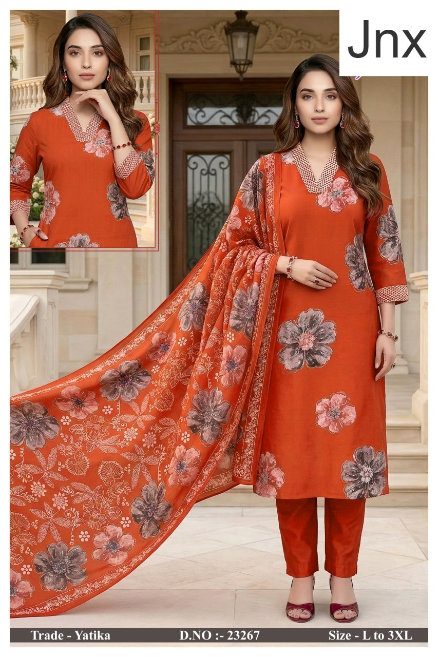 Yatika Jnx Readymade Pant Style Suits Exporter Ahmedabad