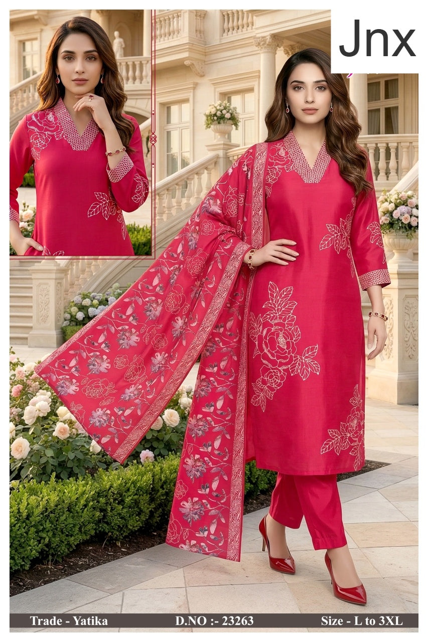 Yatika Jnx Readymade Pant Style Suits Exporter Ahmedabad