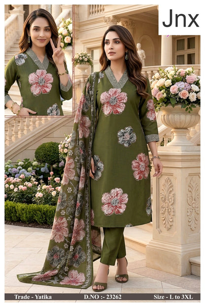 Yatika Jnx Readymade Pant Style Suits Exporter Ahmedabad