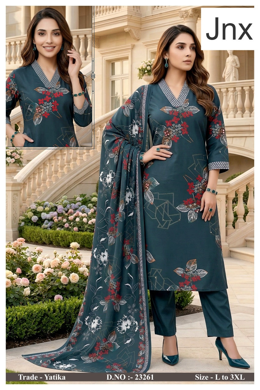 Yatika Jnx Readymade Pant Style Suits Exporter Ahmedabad