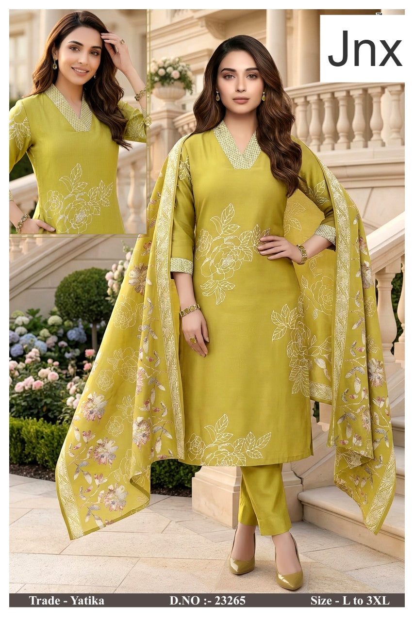 Yatika Jnx Readymade Pant Style Suits Exporter Ahmedabad