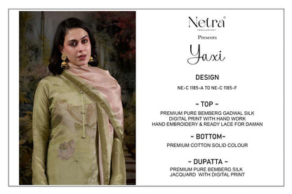 Yaxi Netra Bemberg Pant Style Suits Manufacturer