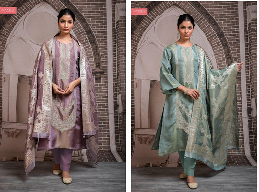 Yazrin Naariti Tissue Silk Pant Style Suits Supplier