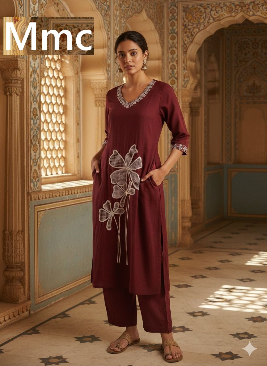 Yellow Flower Mmc Vatican Co Ord Set Wholesale Price