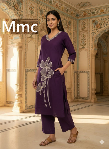 Yellow Flower Mmc Vatican Co Ord Set Wholesale Price