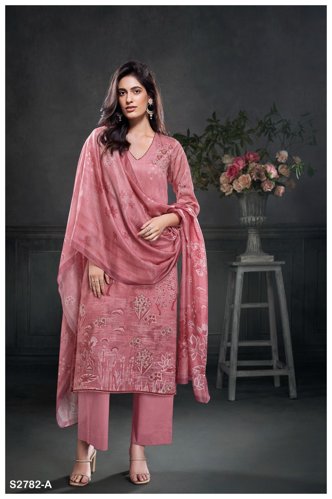 Yen S2782 Ganga Cotton Satin Plazzo Style Suits Wholesale Price