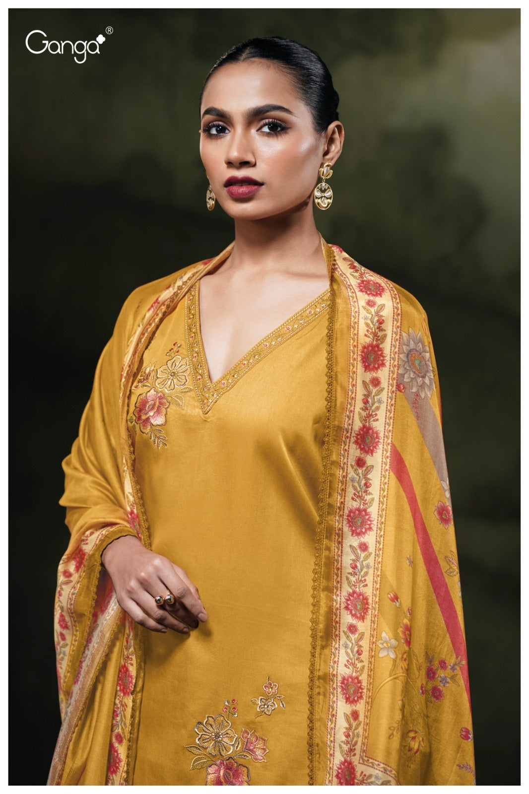 Yennoha 3811 Ganga Cotton Satin Plazzo Style Suits Wholesale Price