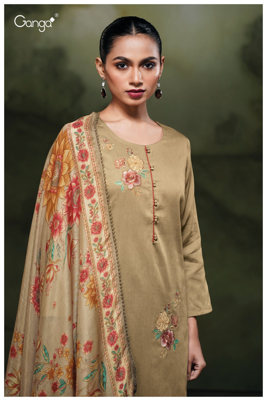 Yennoha 3811 Ganga Cotton Satin Plazzo Style Suits Wholesale Price